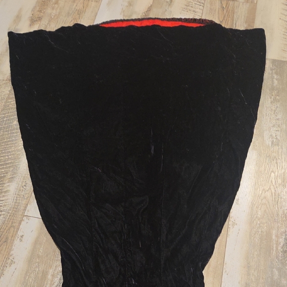 Lip Service Vintage Wimsigoth Vampire Gothic Black and Red Long Sleeve Dress - Picture 13 of 15